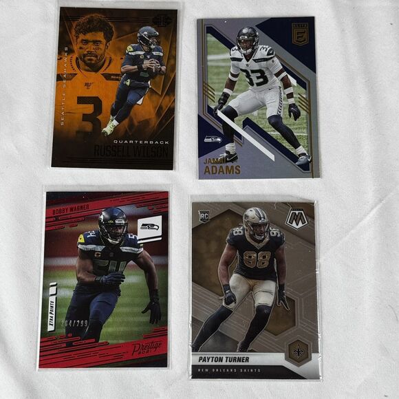 Panini Topps Football 100 Card Lot With 2021 JaMarr Chase Rookie RC PA-24 /199 - Picture 3 of 12